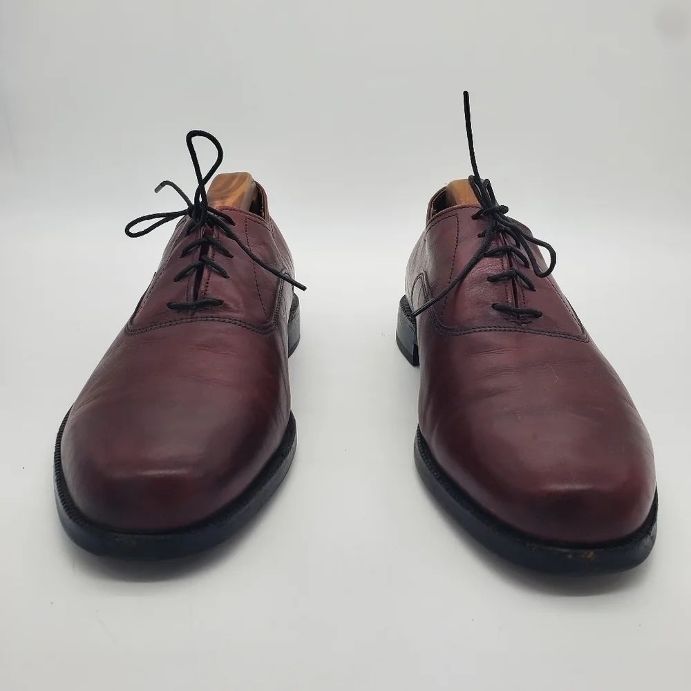 Vintage Dexter Brown Leather Derby Plain toe Oxfords Size 10 EEE Shoes